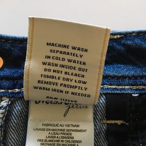 Miss Me High Rise Jean Skirt Southwestern Embroidered Aztec Cotton Denim Size 28 - Picture 13 of 15